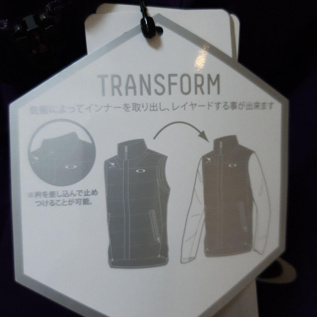 新品　オークリーゴルフ　2way トランスフォームダウンベスト　メンズジャケット