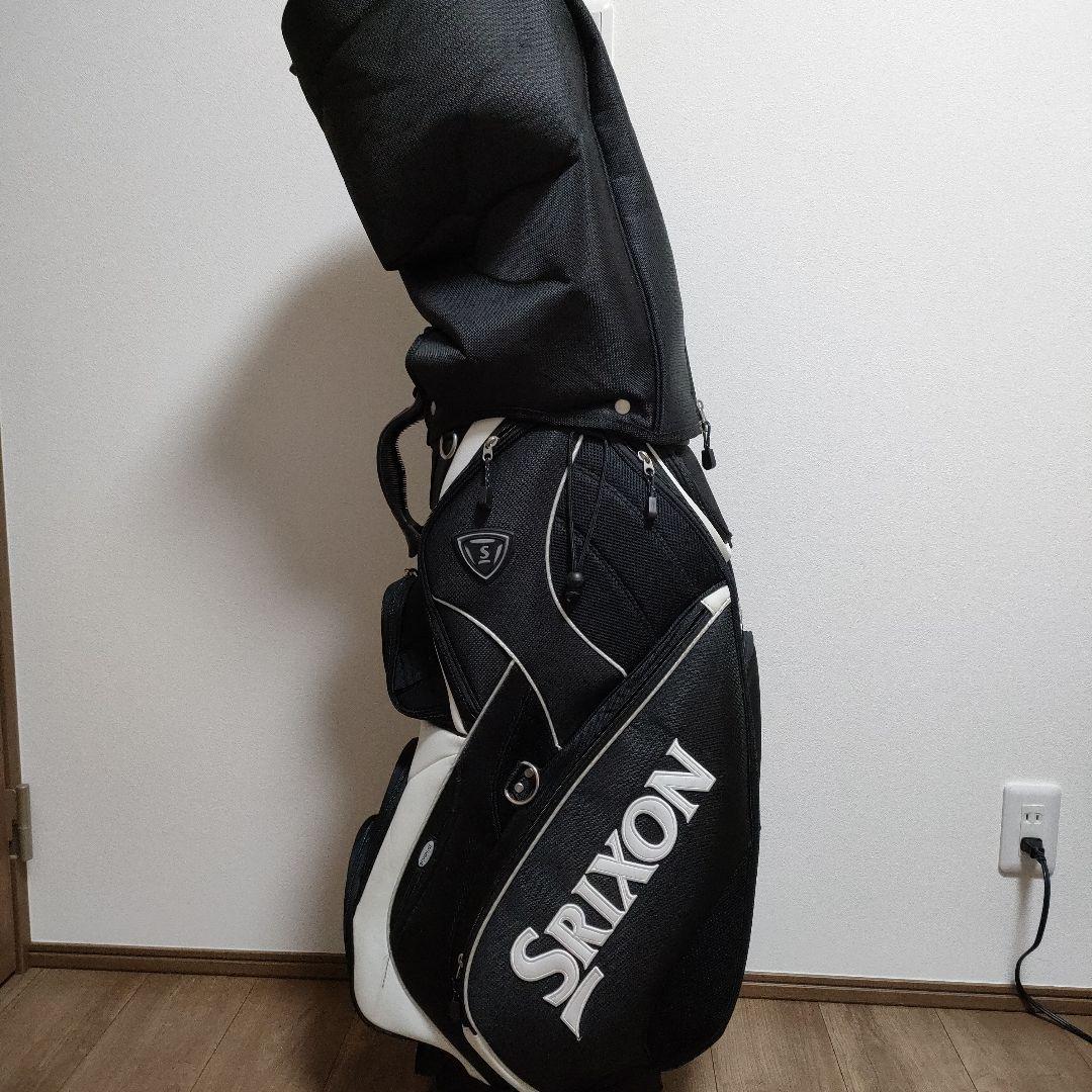 Srixon メンズ キャディバッグ 黒白