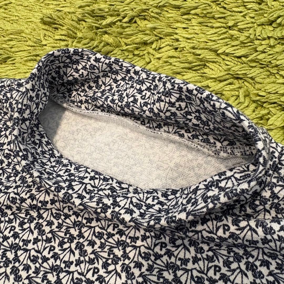 24年 パーリーゲイツ PEARLYGATES 半袖モックネック 総柄 サイズ0