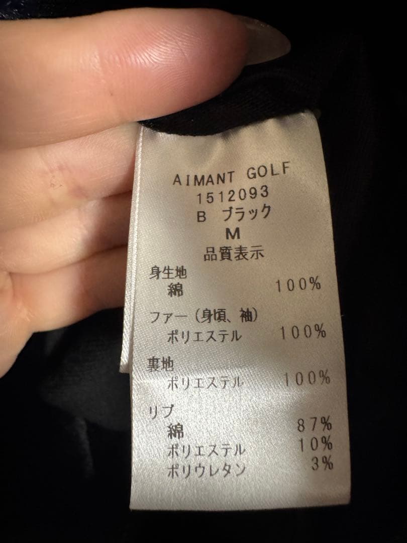 AIMANT GOLF エマンゴルフ　レディースファーブルゾン M