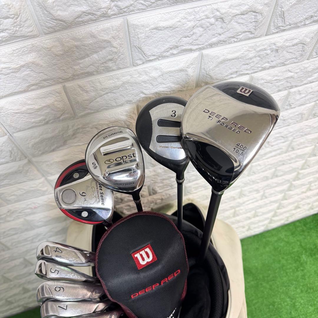 ゴルフセット　初心者応援　ラウンド仕様　メンズ　すぐ使える　打感良好　右打ち