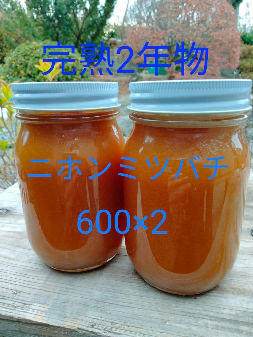 eggMAN　日本蜜蜂　百花蜜　600g×2　天然非加熱　完熟2年物と新蜜