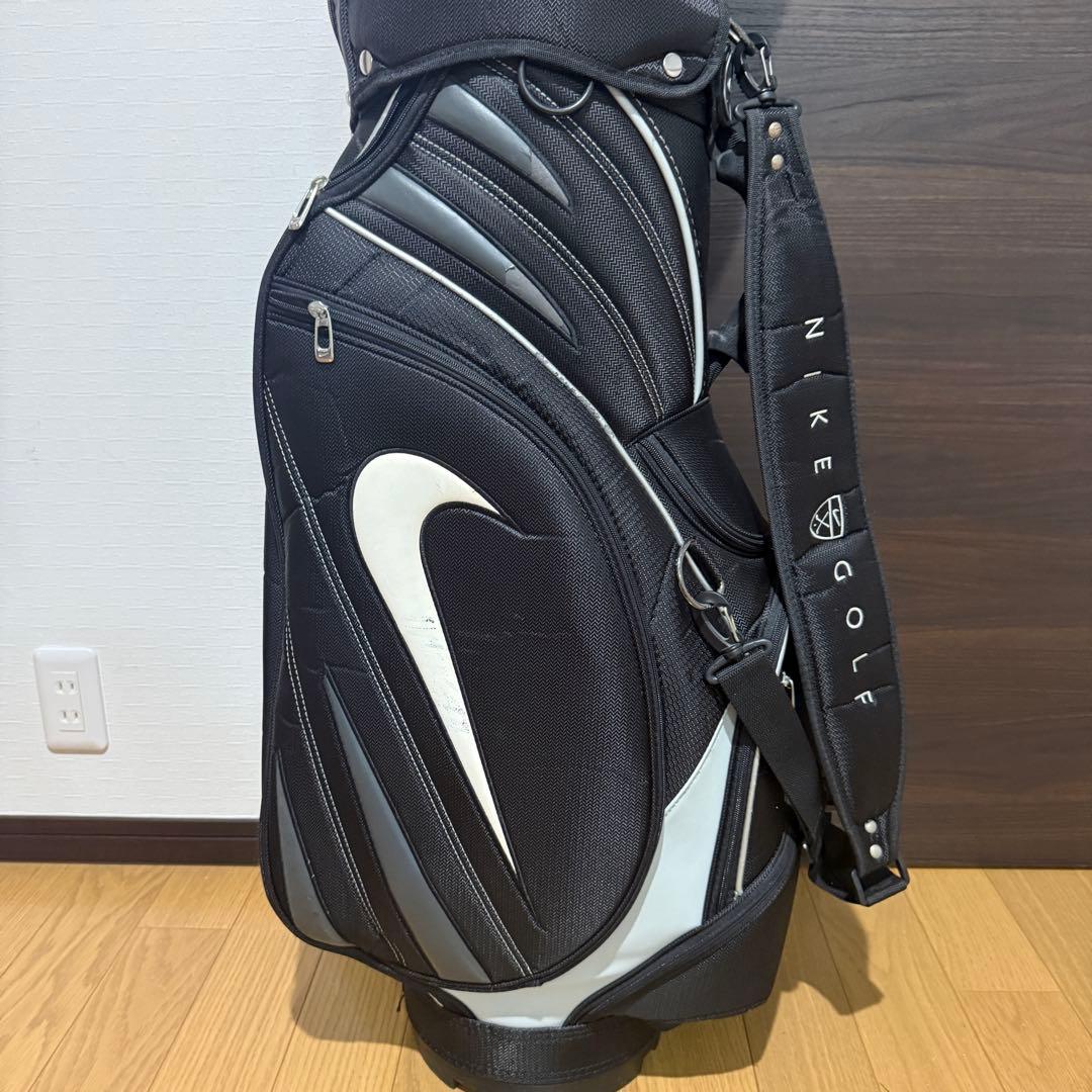 Nike キャディバッグ ゴルフバッグ 黒/白