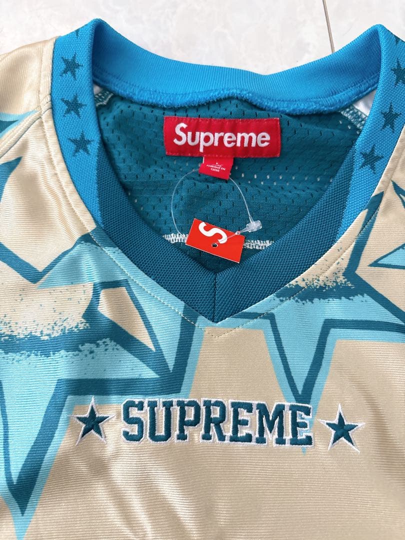 未使用品 Supreme Stars Football Jersey ゴールド