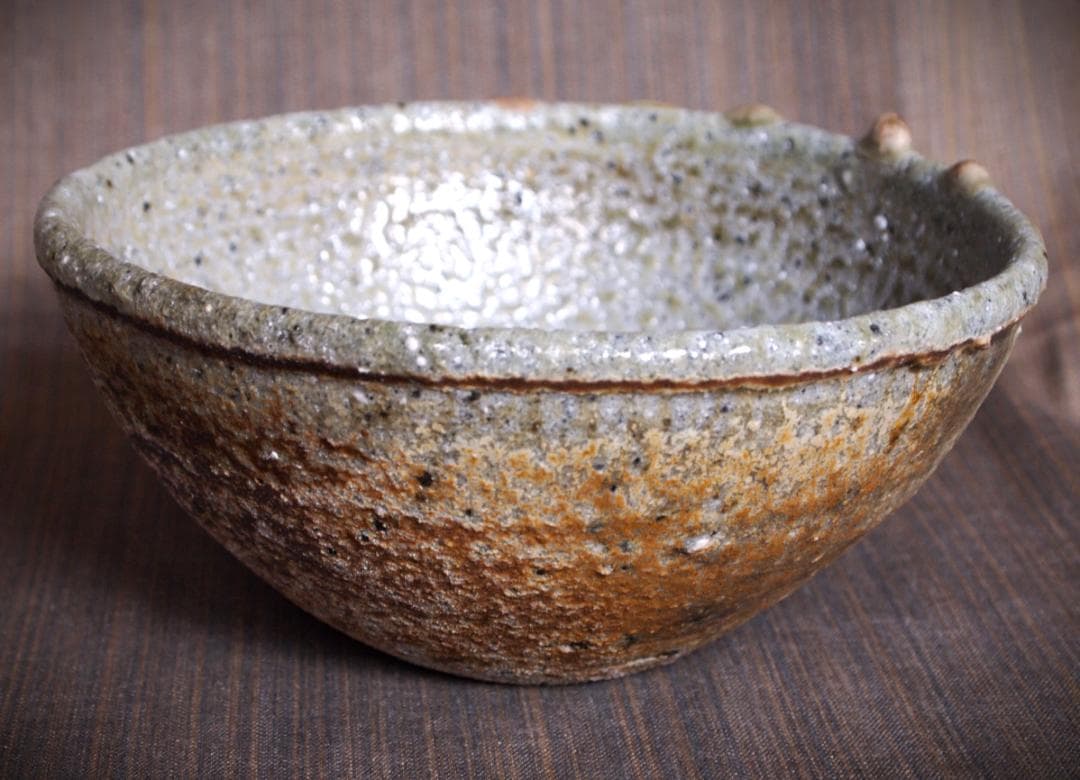 最上作★クリストファー・レイヴェンフォール【師：多久守】★備前《窯変》鉢★共箱