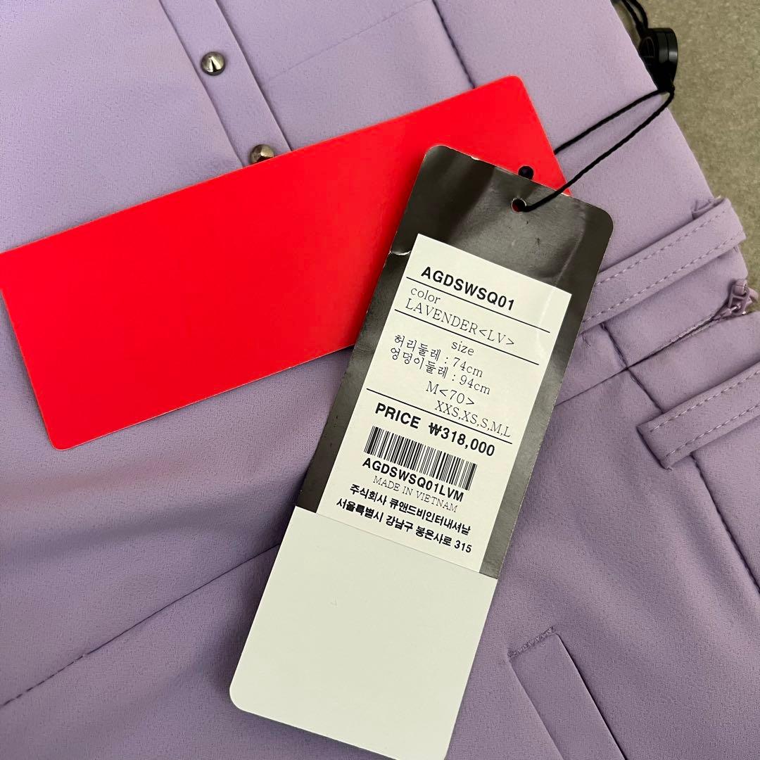 【新品】ANEW GOLF アニューゴルフ　スカート　インナーパンツ　紫　M