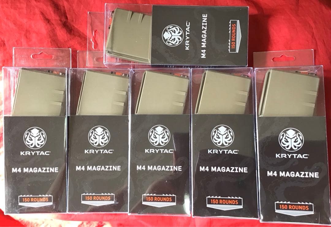 クライタック製　M4ポリマーマガジン 150連 FDE 6本セット　新品