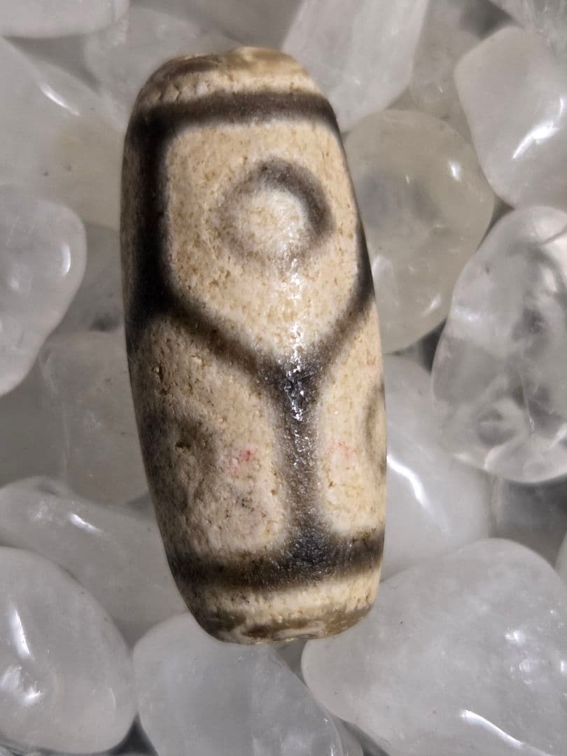 978　天珠　亀甲長壽六眼天珠　貴重　珍品　dzibeads！