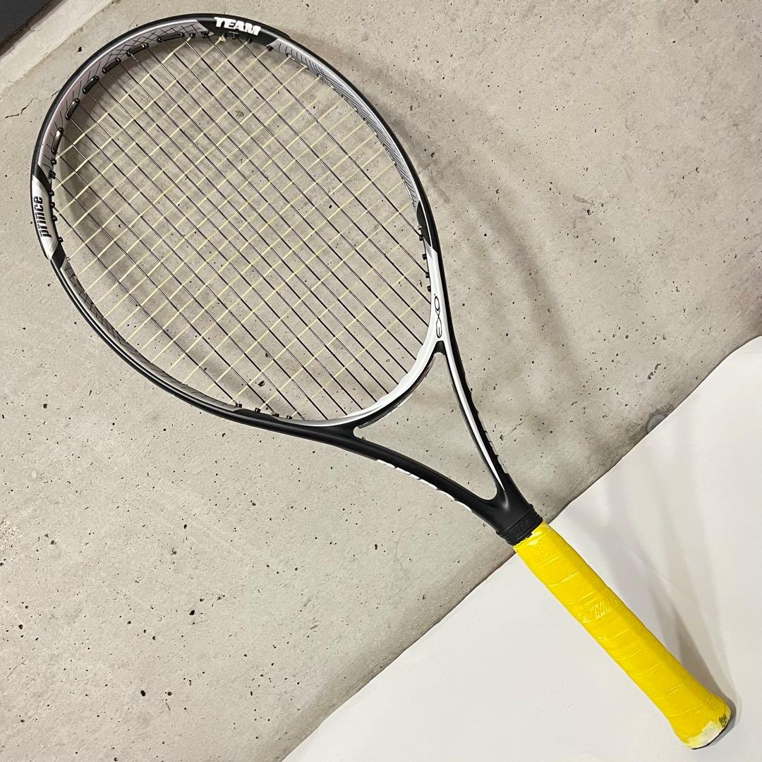 テニスラケット Prince プリンス 硬式用 ラケット 白 黒 袋付き