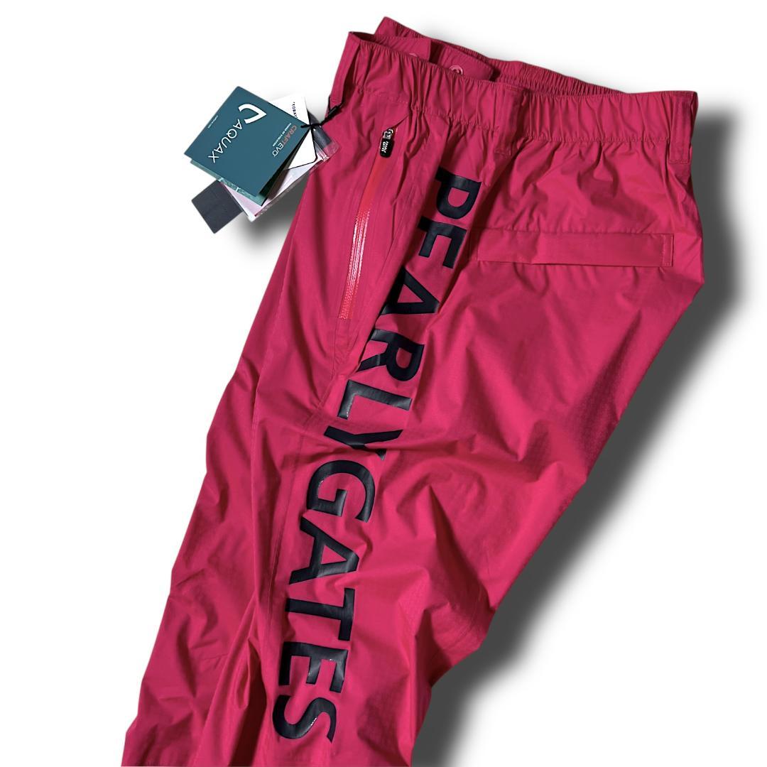 0 パーリーゲイツ AQUAX 撥水 防水 ビッグロゴ レインパンツ 090