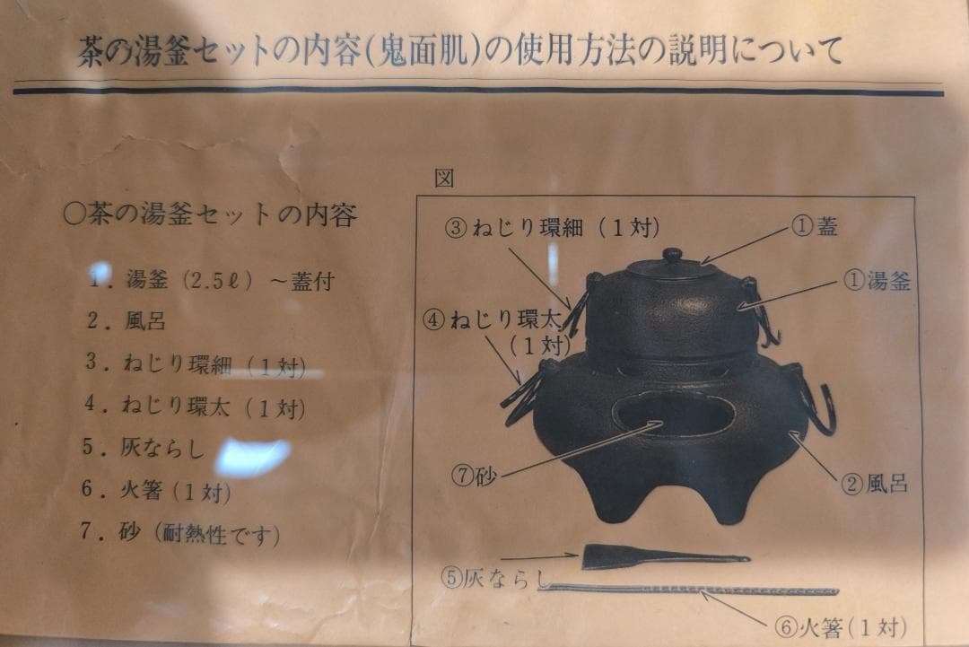 ◇未使用新品◇ 南部鉄器 茶の湯風呂 鬼面肌 2.5ℓ