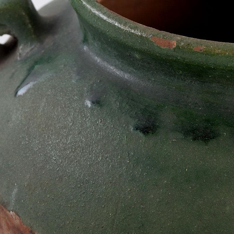 中国　漢緑釉　双耳壷　Z　9746