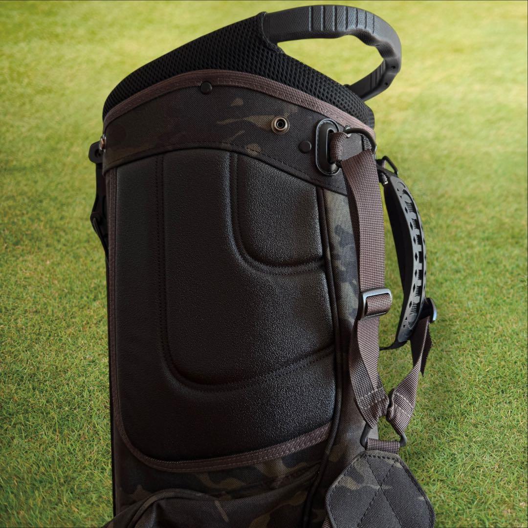 おまけ有　ブリーフィング　キャディバッグ　迷彩　カモフラ　黒　グリーン　CR-4