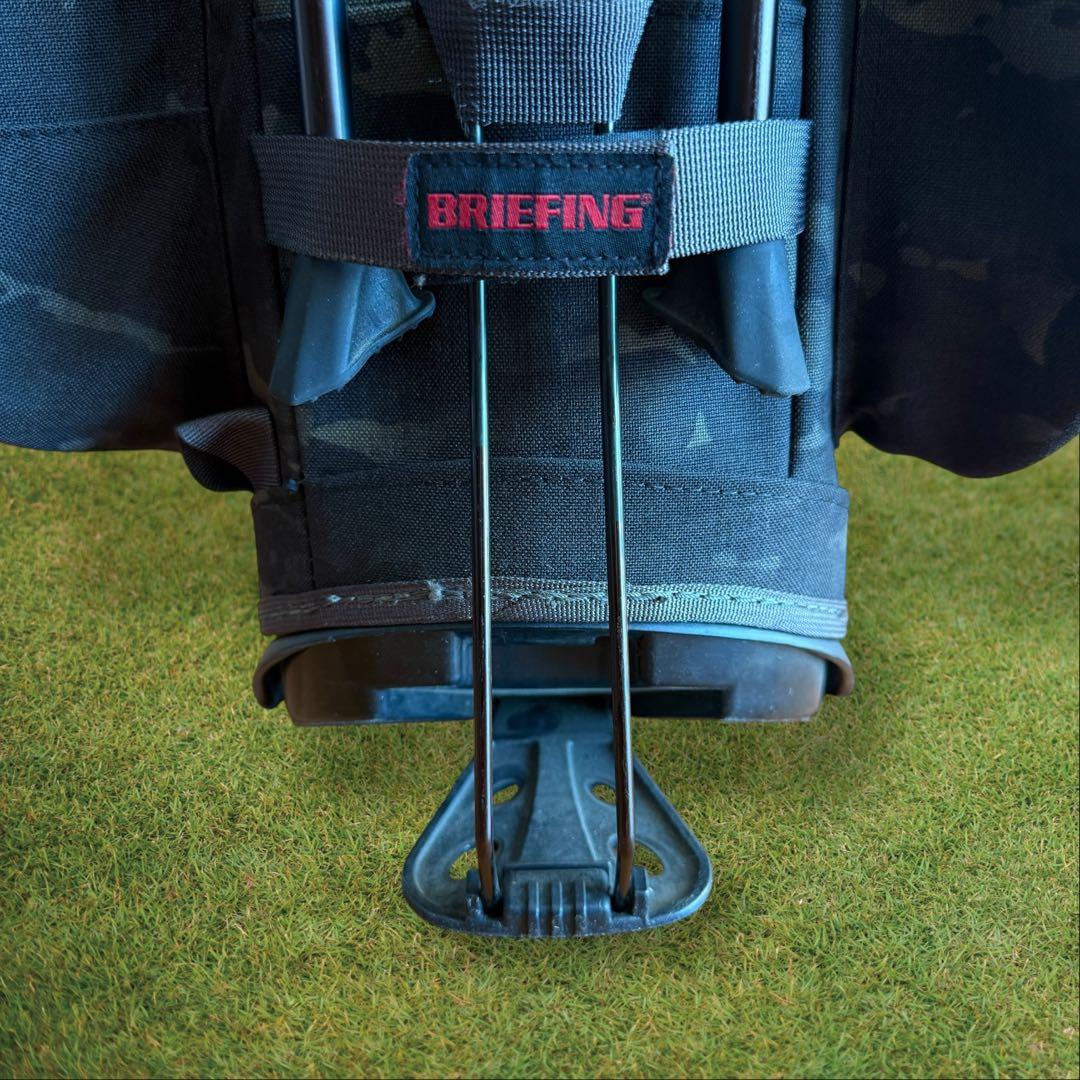 おまけ有　ブリーフィング　キャディバッグ　迷彩　カモフラ　黒　グリーン　CR-4