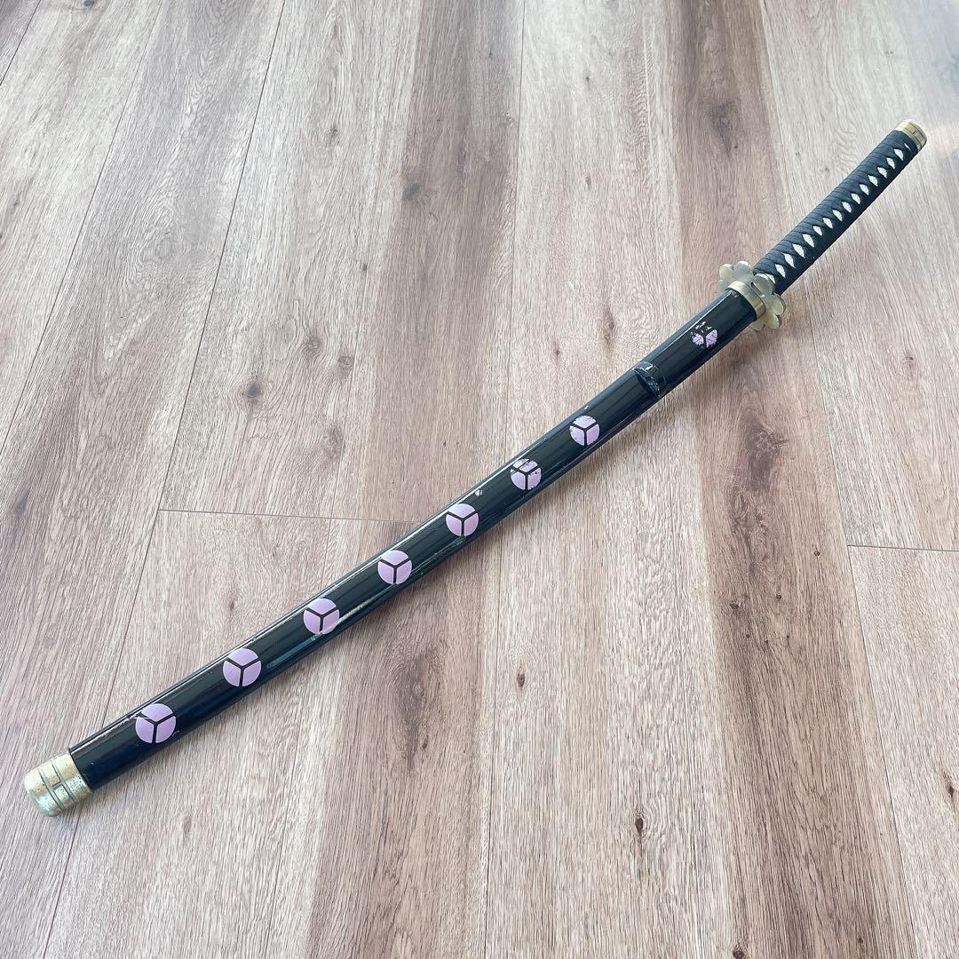 【ワンピース】【黒刀秋水】 武具　刀装具　日本刀　模造刀 居合刀　鉄製