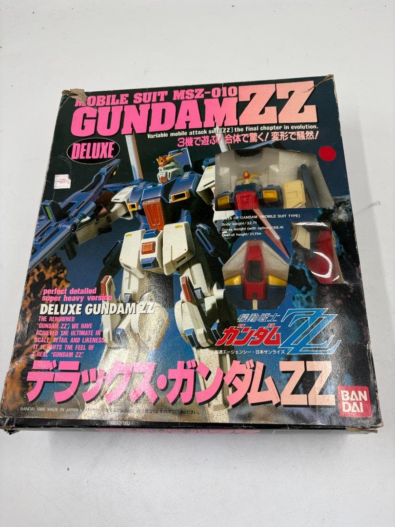 バンダイ デラックス ガンダムZZ MSZ-010 当時物 合体変形 フィギュア