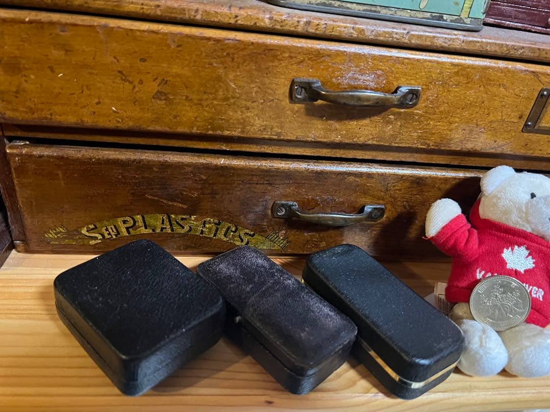 アンティーク、ブロカントジュエリーボックス3点