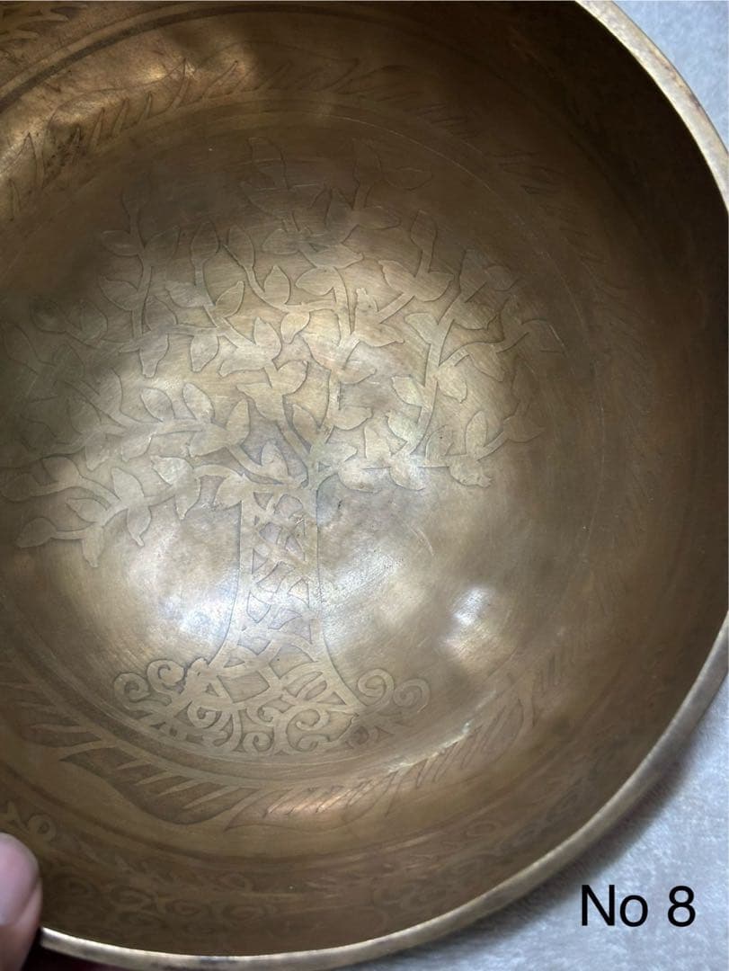2025 no8 チベット産 シンギングボウル 新品チベタンボウル cm × g