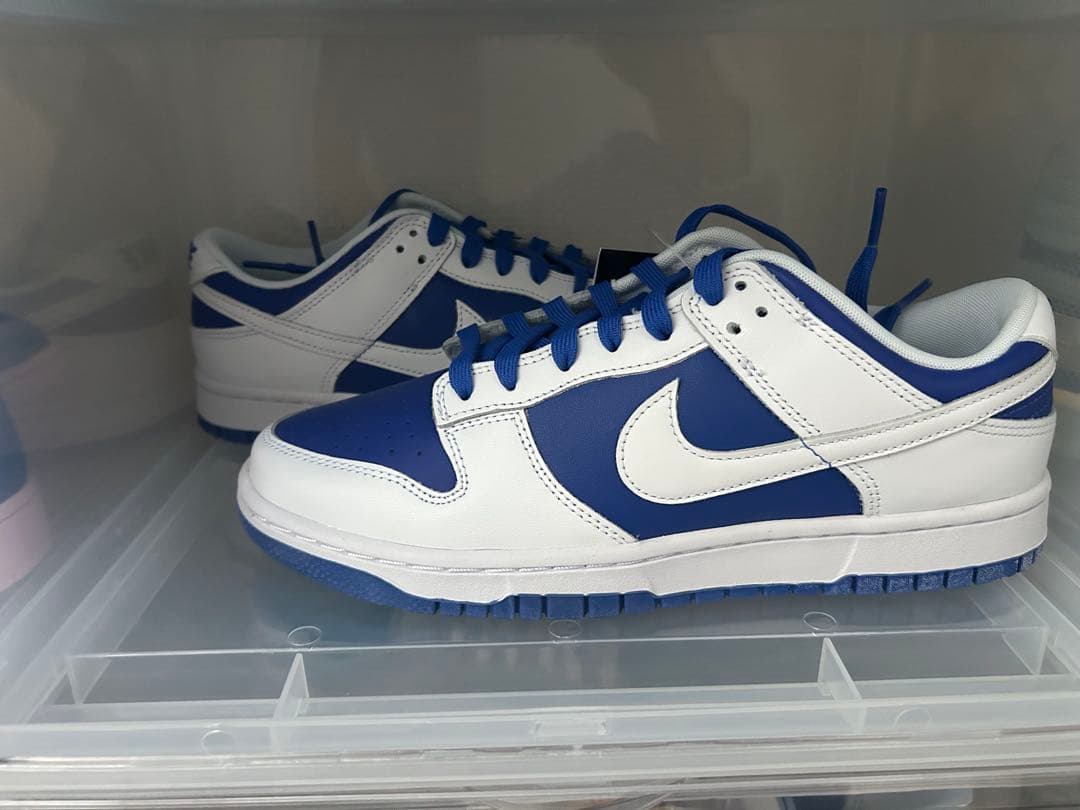 シューズ(男性用) Nike Dunk Low Retro Racer Blue and White