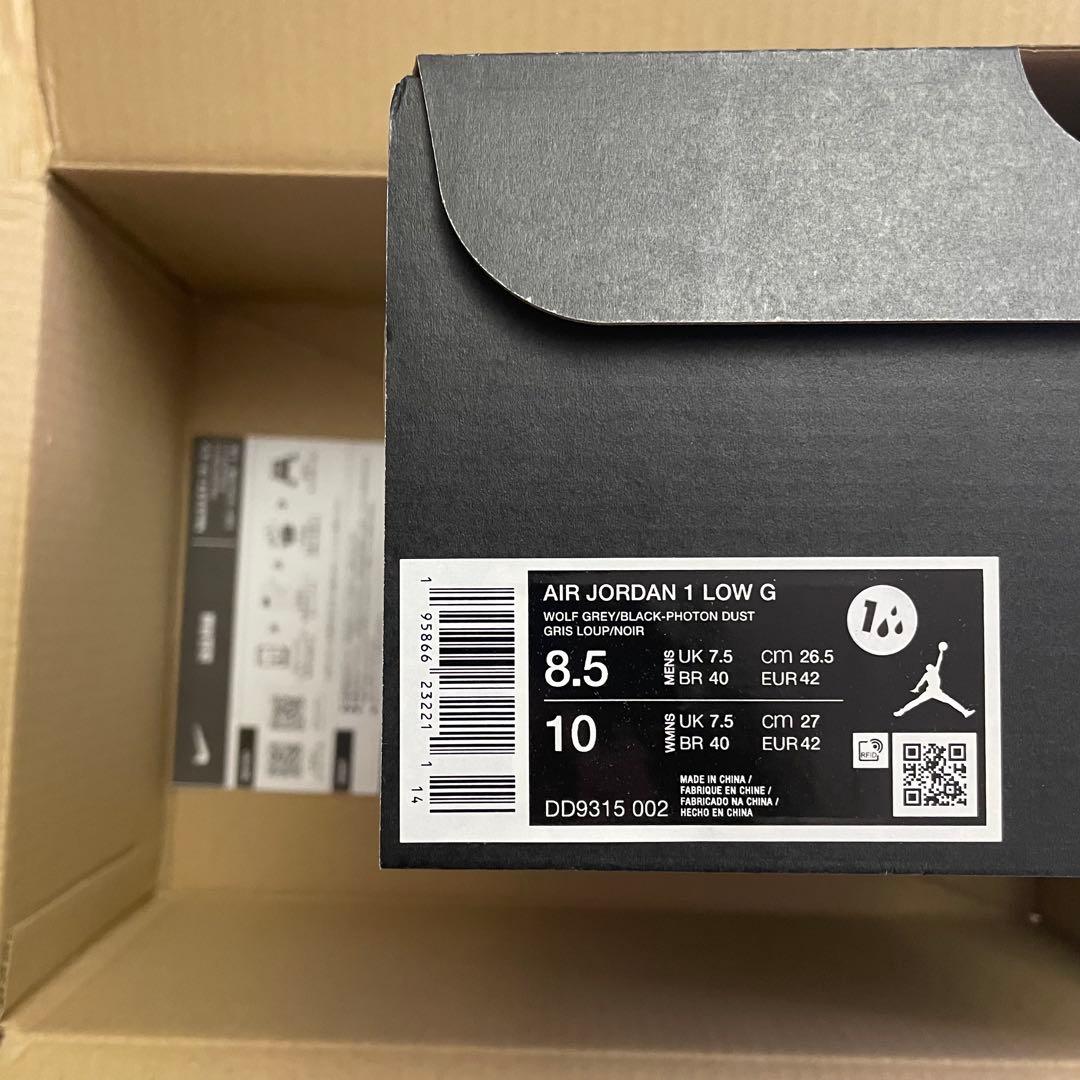 シューズ(男性用) NIKE AIR JORDAN 1 LOW G WolfGrey 26.5cm