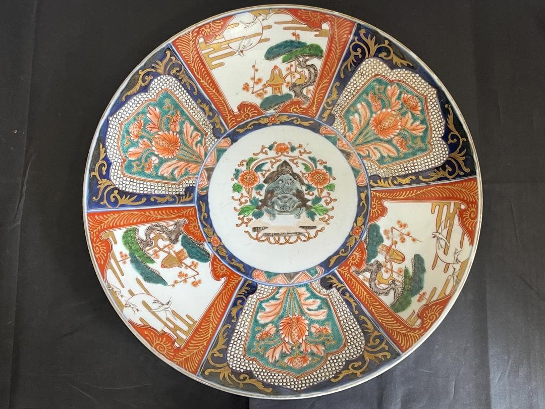 伊万里　色絵　大皿　明治時代　３２1