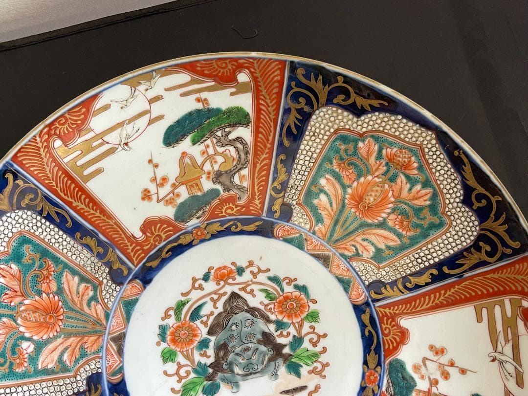 伊万里　色絵　大皿　明治時代　３２1