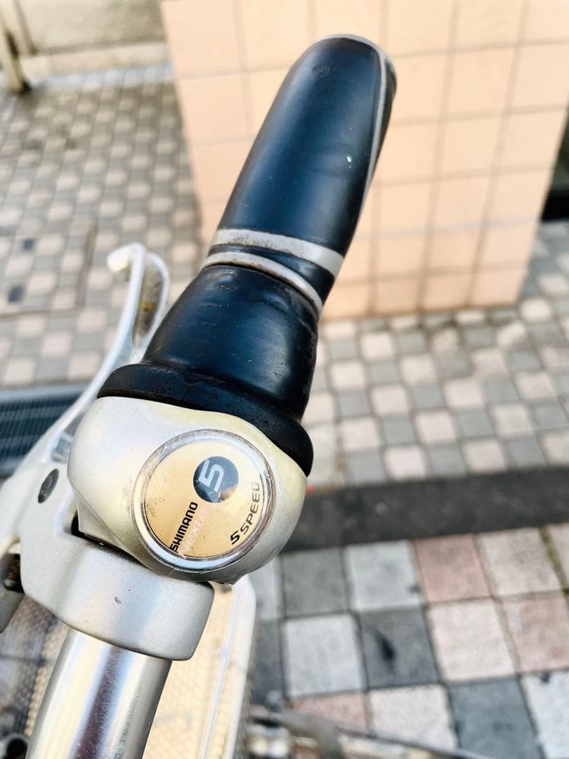 ブリヂストン　27インチ　アルベルトロイヤル シルバー　5段ギア　ベルト式