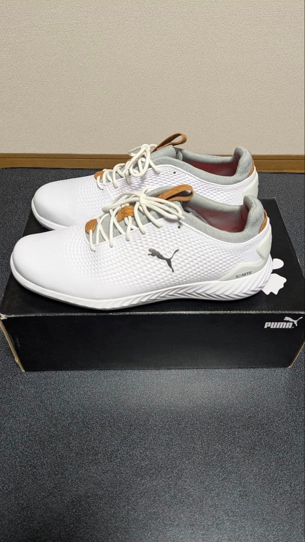 PUMA ゴルフシューズ ホワイト　イグナイト