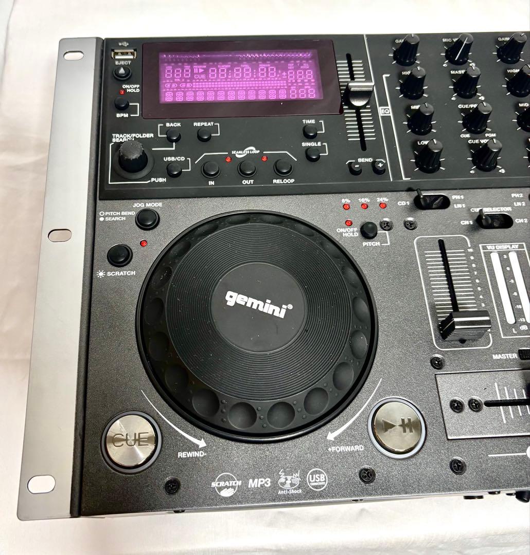 gemini DJミキサー/CDプレーヤー CDMP-6000 ハードケース付