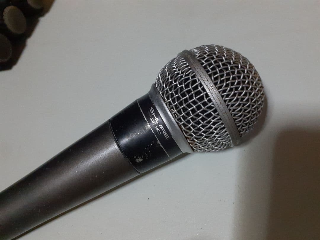 SHURE SM58 ポルシェロゴのビンテージ　動作品で確認致しました。