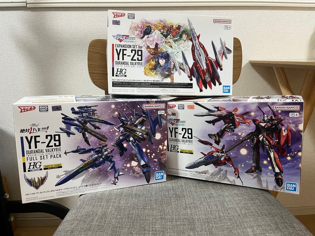 HG YF-19 YF-21 YF-29セット マクロスまとめ売り