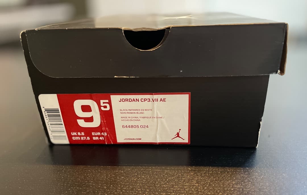 JORDAN CP3.VII AE 9.5 ブラック/レッド