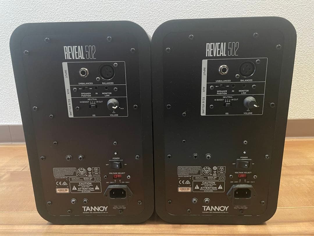TANNOY REVEAL 502 スタジオモニタースピーカー　ペア