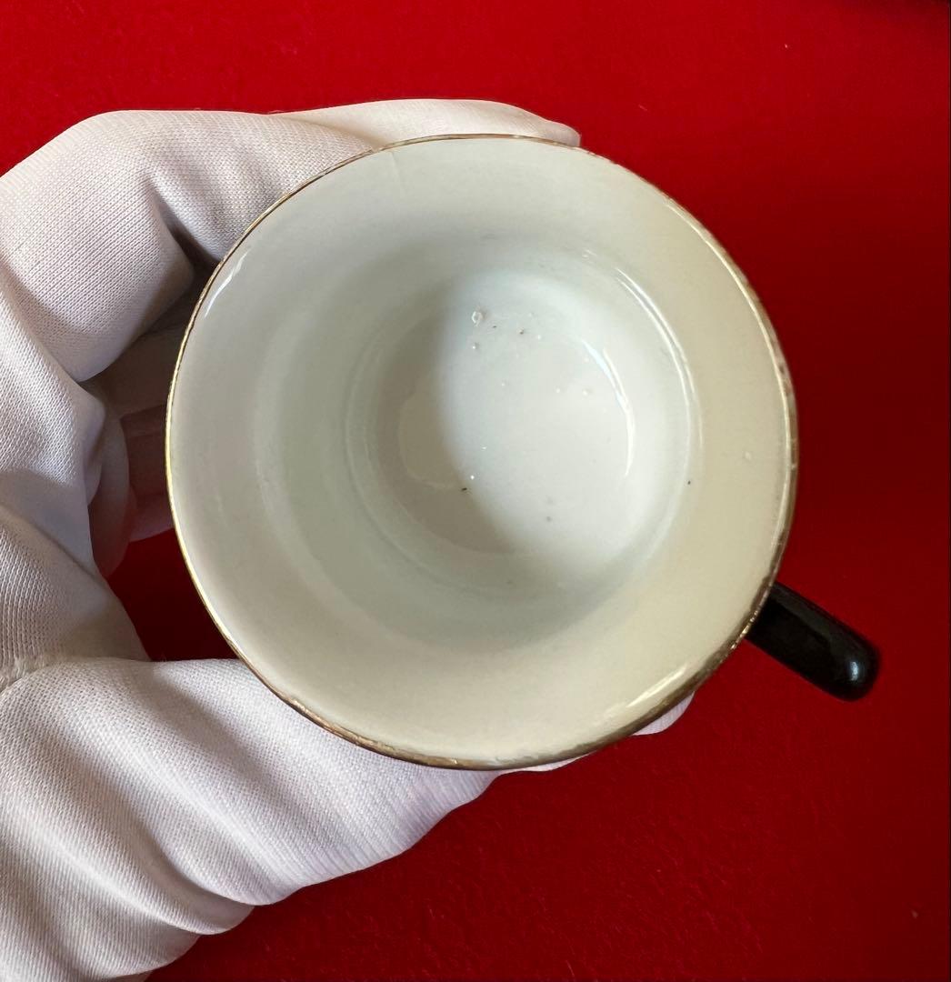 中国美術古玩 汕彩 百花不落地Tea Cup Coffee Cupカップソーサー