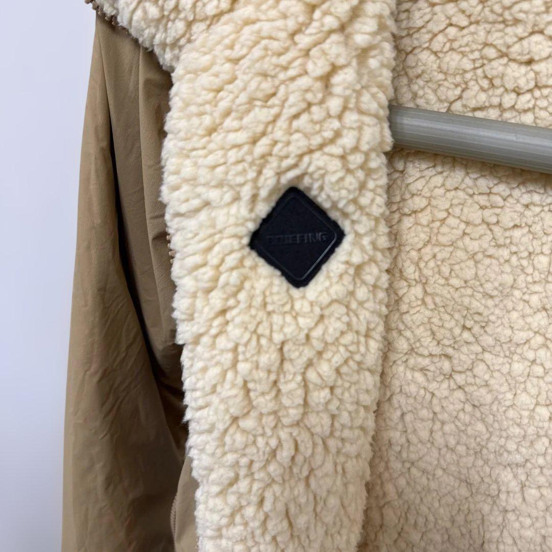 ブリーフィング　ボアキルトリバーシブルパーカー