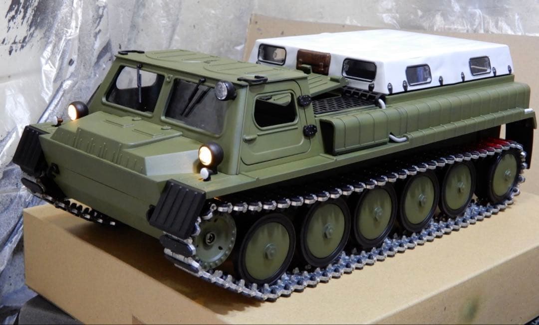 WPL E-1 1/16 新品 塗装 再組立て 金属履帯 等変更 新品 技適付き