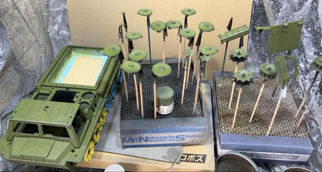 WPL E-1 1/16 新品 塗装 再組立て 金属履帯 等変更 新品 技適付き