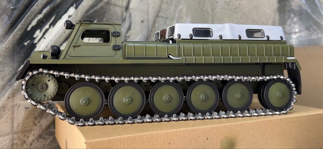 WPL E-1 1/16 新品 塗装 再組立て 金属履帯 等変更 新品 技適付き