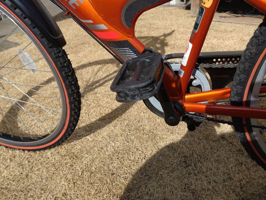 【引取希望】子供用自転車／ブリヂストン／26インチ　オレンジ