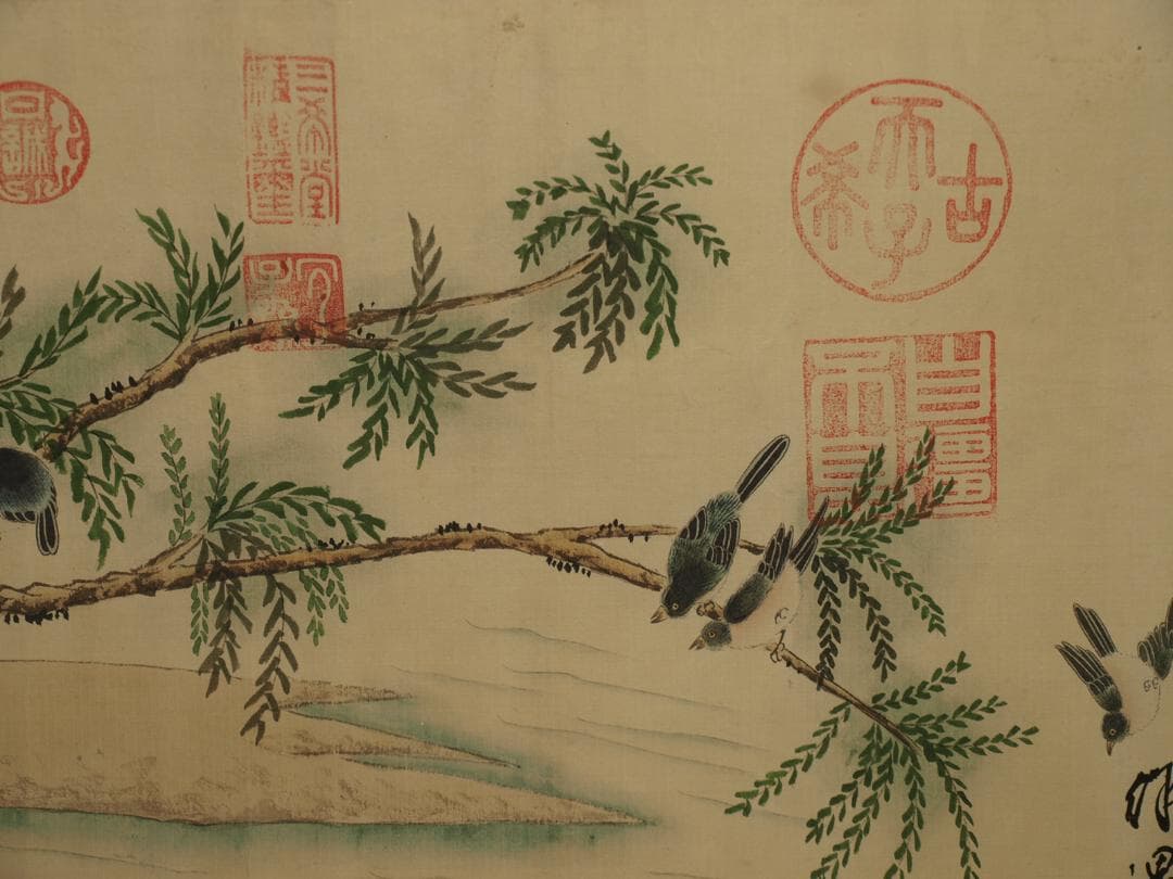 古美術 　中国明時代の掛軸　骨董品　肉筆　博物館保管品 BD353A11-6