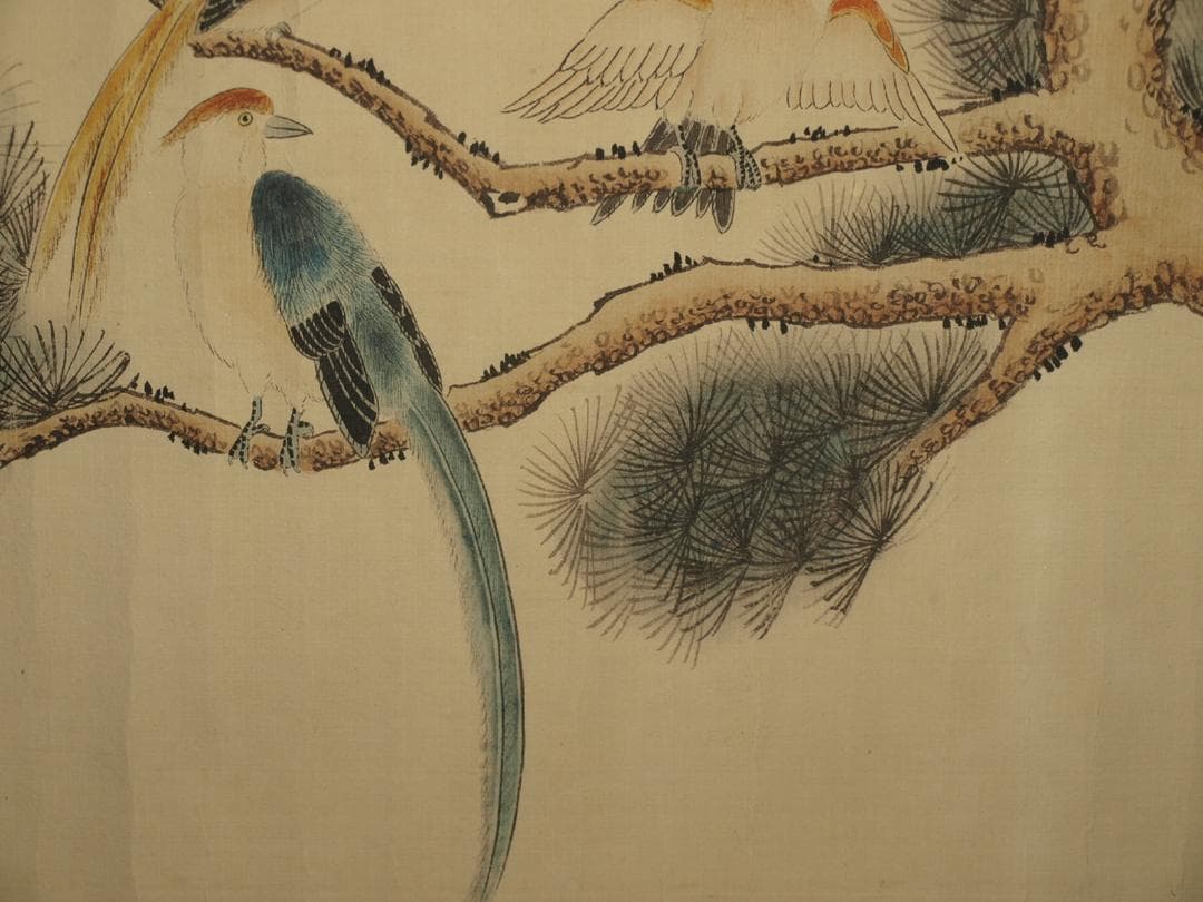 古美術 　中国明時代の掛軸　骨董品　肉筆　博物館保管品 BD353A11-6