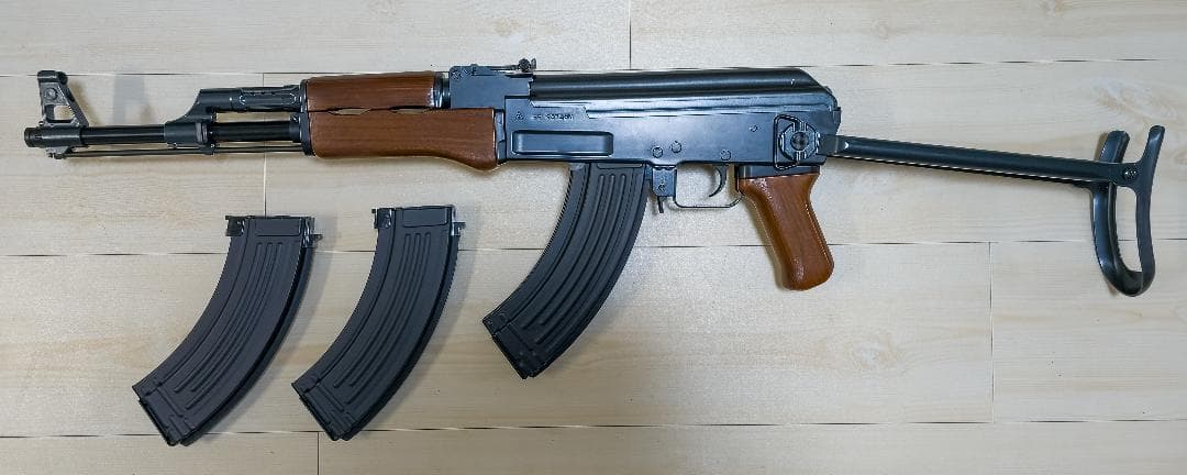 東京マルイ AK47S スタンダード電動ガン 多弾マガジン2本付き 動作確認済み