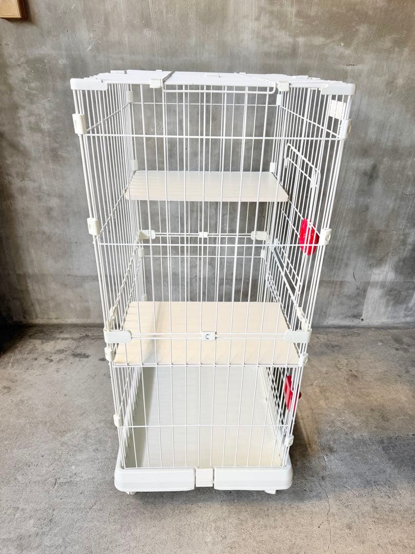 アイリスオーヤマ キャットケージ PMCC-115H 大型 キャスター付き