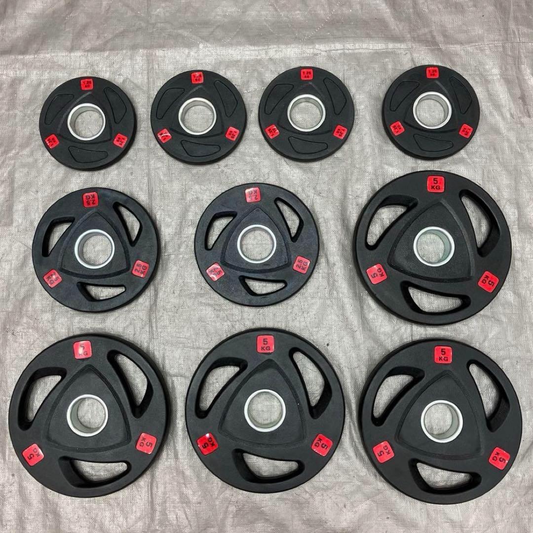 ■送料無料 バーベルプレート 30kg セット 合計10枚 50mm用