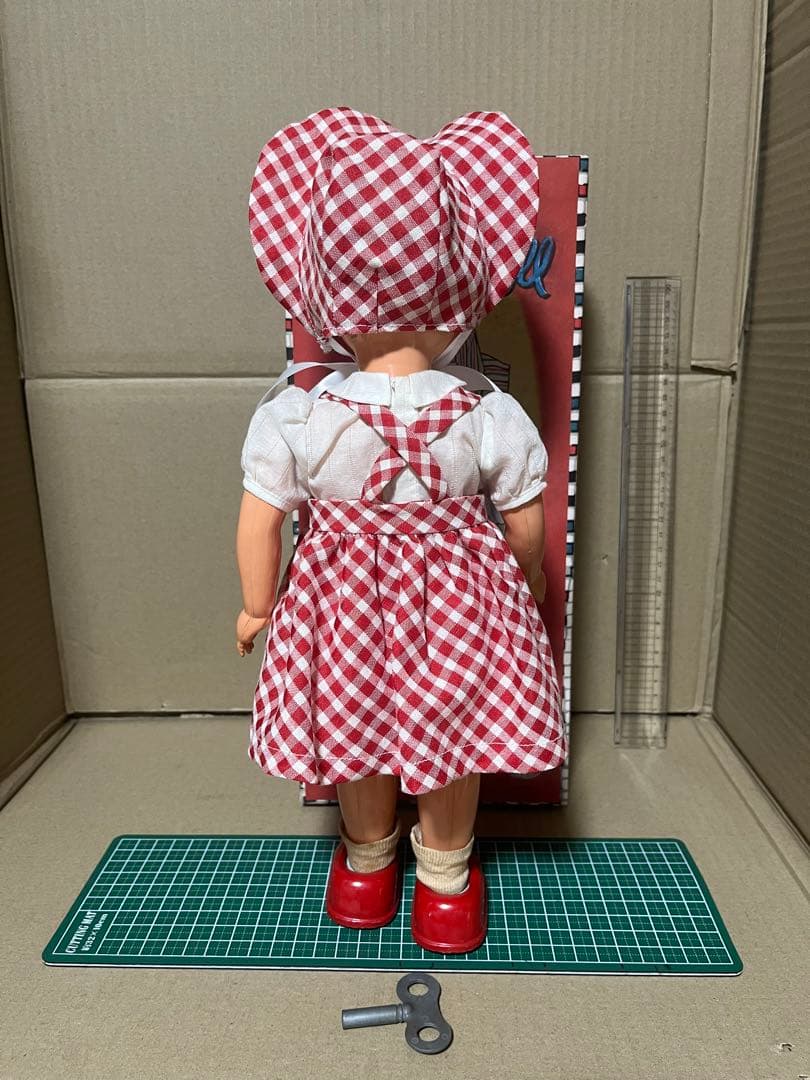 歩行人形★ブリキ★ゼンマイ★箱付