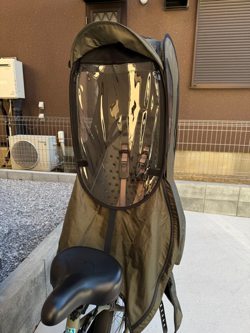 き*ん様 【norokka】 自転車 子供乗せ レインカバー 後 チャイルドシー