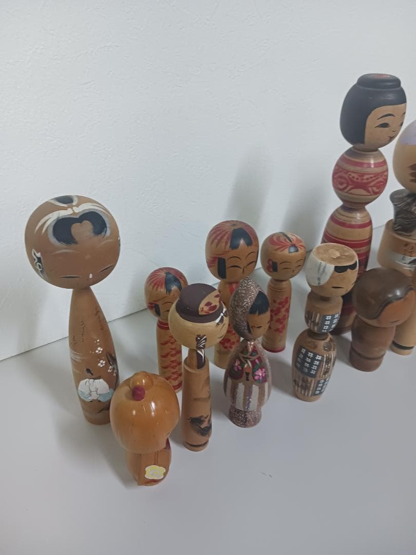 こけし 15本まとめ売り 大きさ多数 日本人形 伝統工芸品 貴重 レア