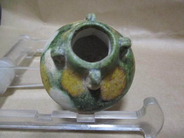 中国　唐三彩　小壺　I32-3