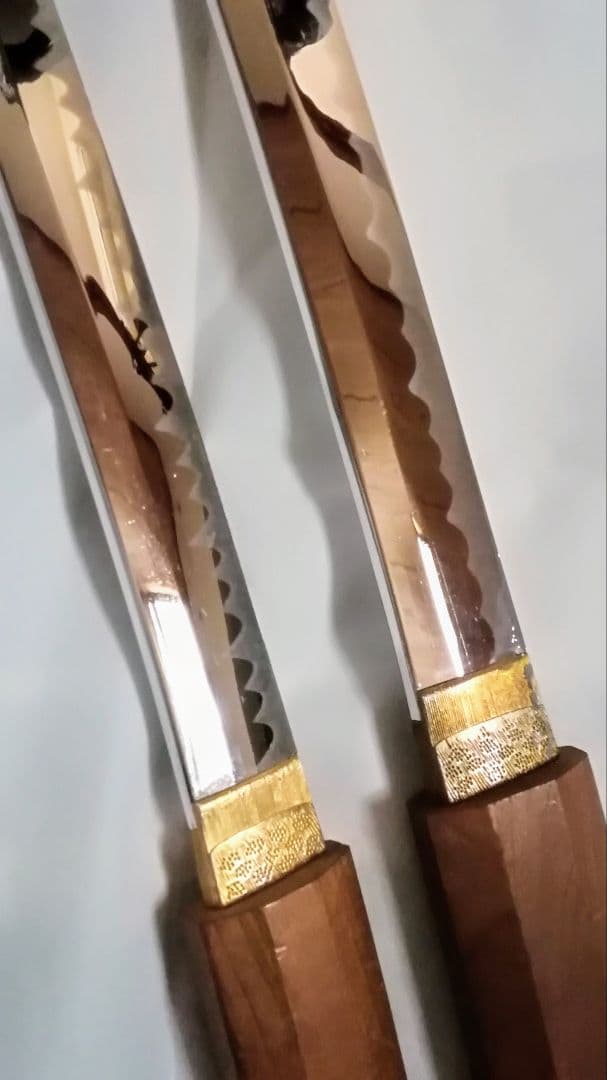 模造刀　白鞘　刀　脇差し　2本セット　コスプレ　防犯