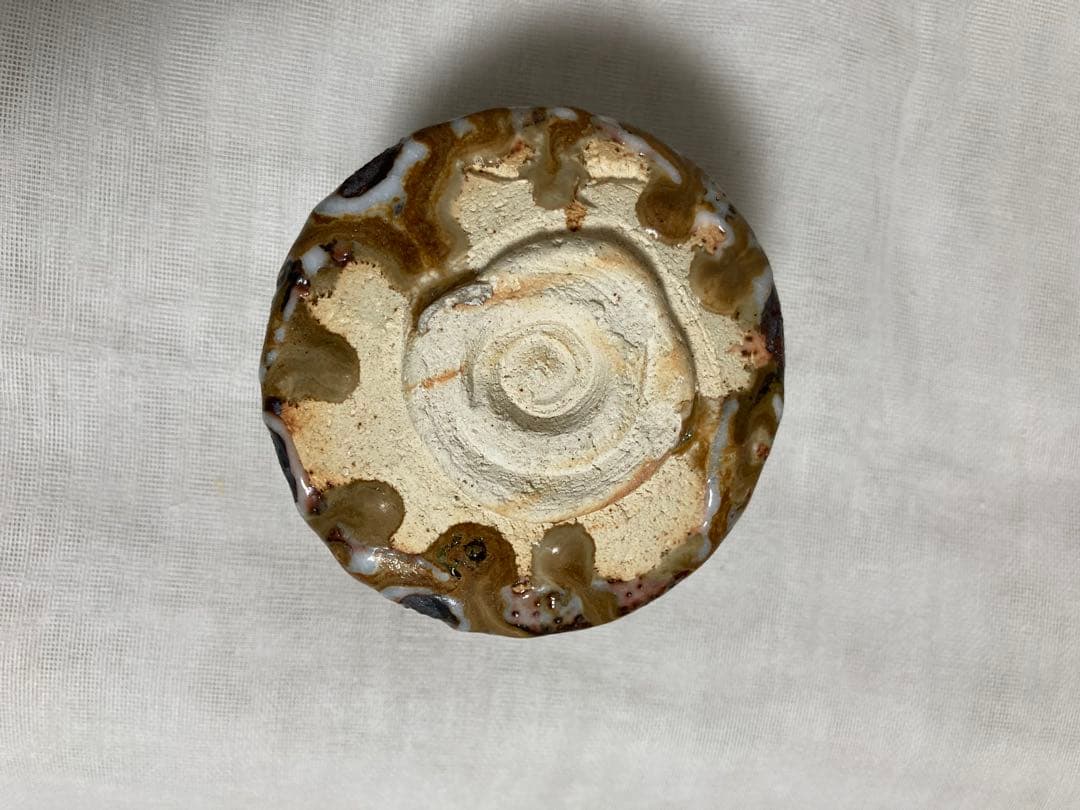 スコネコ専用木戸貞昭／土灰志野茶碗／昭43